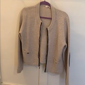 Tory Burch zip up sweater